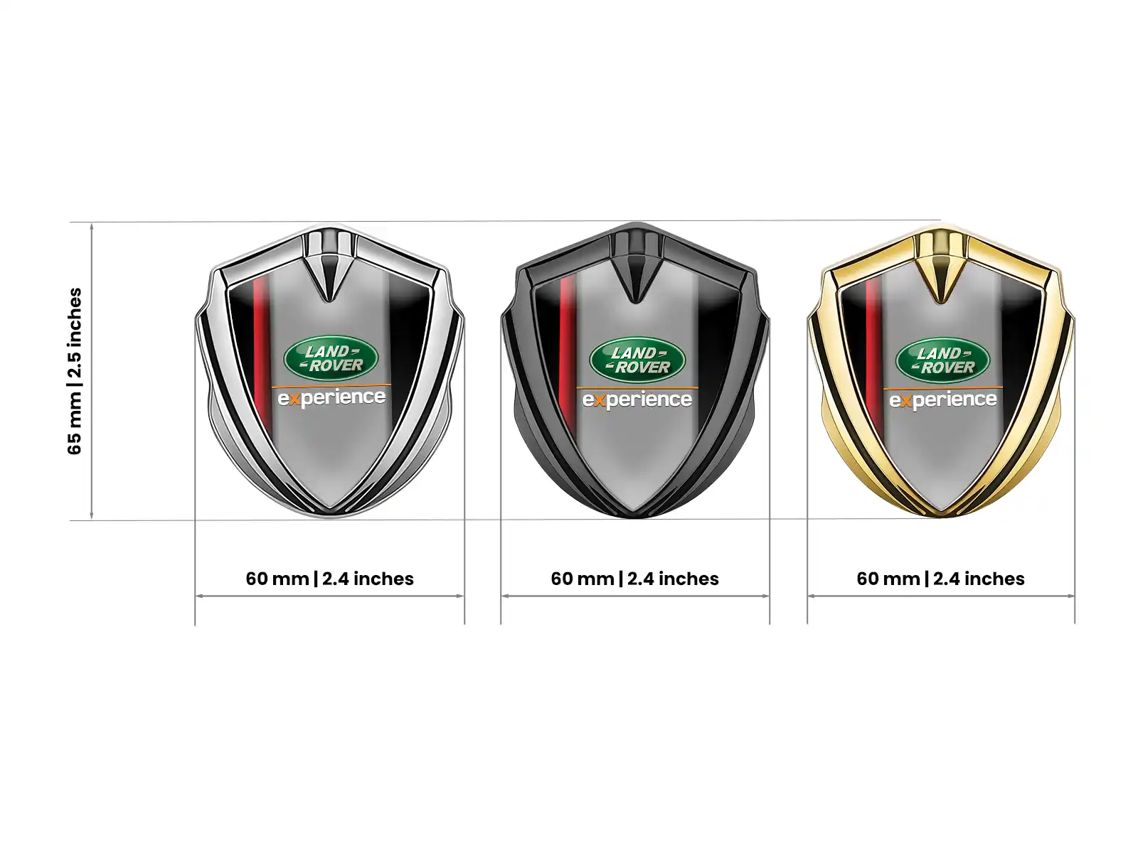 Land Rover Emblema Fender Badge Look High-End Stile Drift